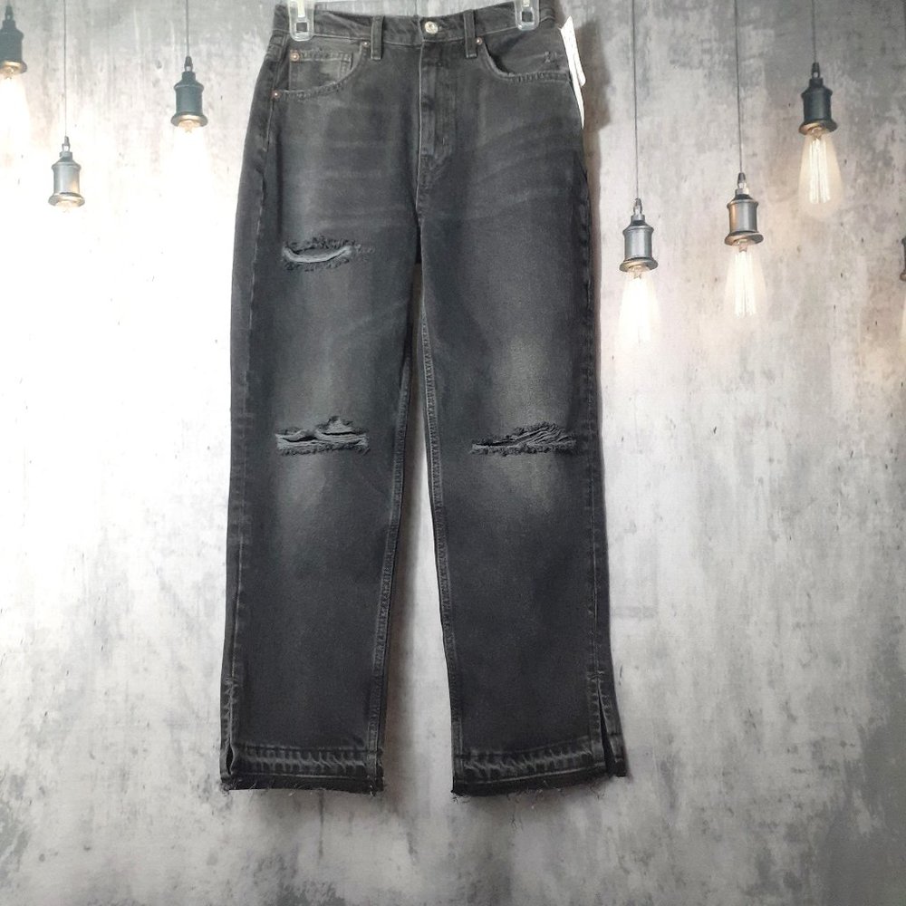 Free People Rugged black Jeans Size 26